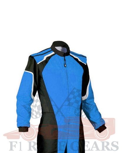 Go kart women/men cardura race suit / Blue & Black