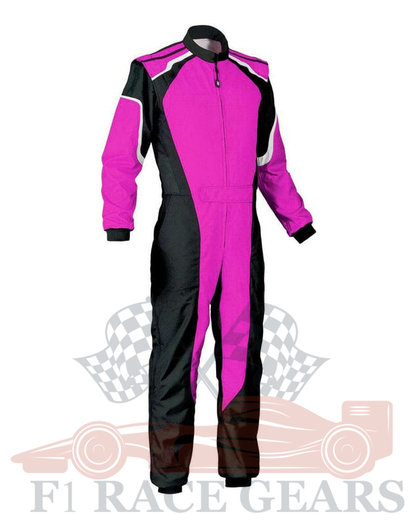 Go kart women cardura race suit / Black & Pink