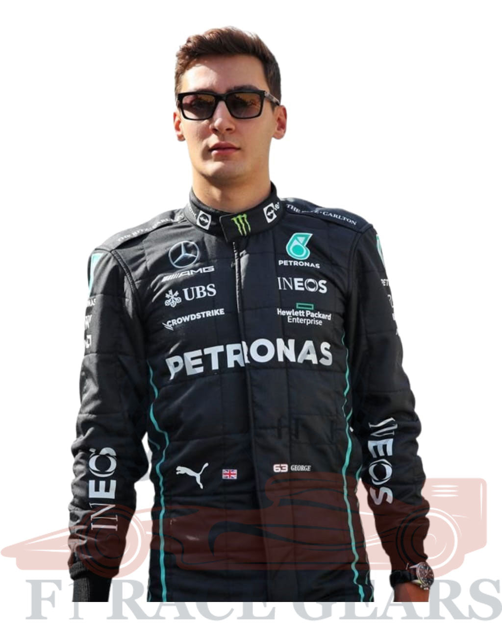F1 George Russell Mercedes 2022 race suit