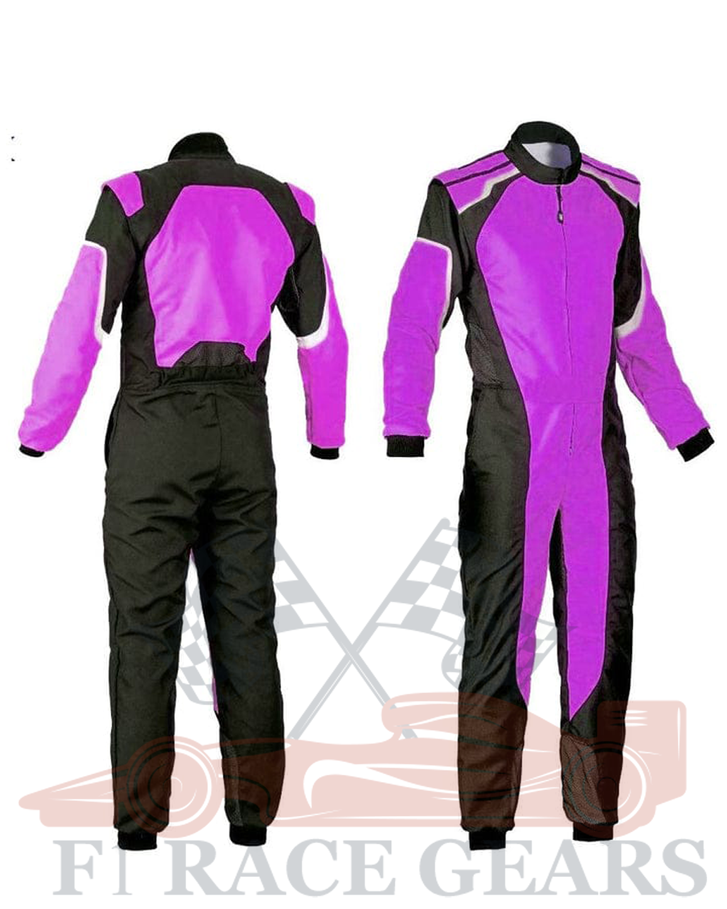 Go kart cardura race suit / Black & Purple