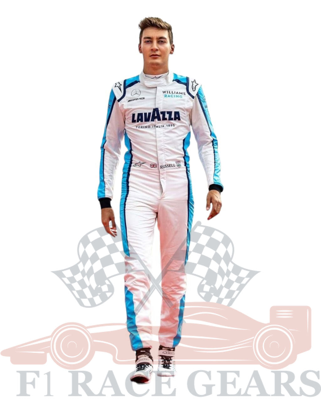 F1 George Russell Williams racing 2020 race suit