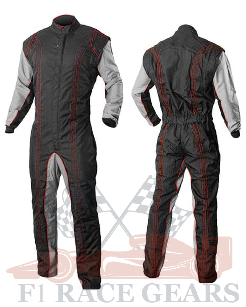 Go kart cardura race suit / Red, Black & Grey