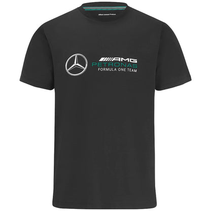 Mercedes AMG Petronas F1 Large Logo T-Shirt - Black – Unisex