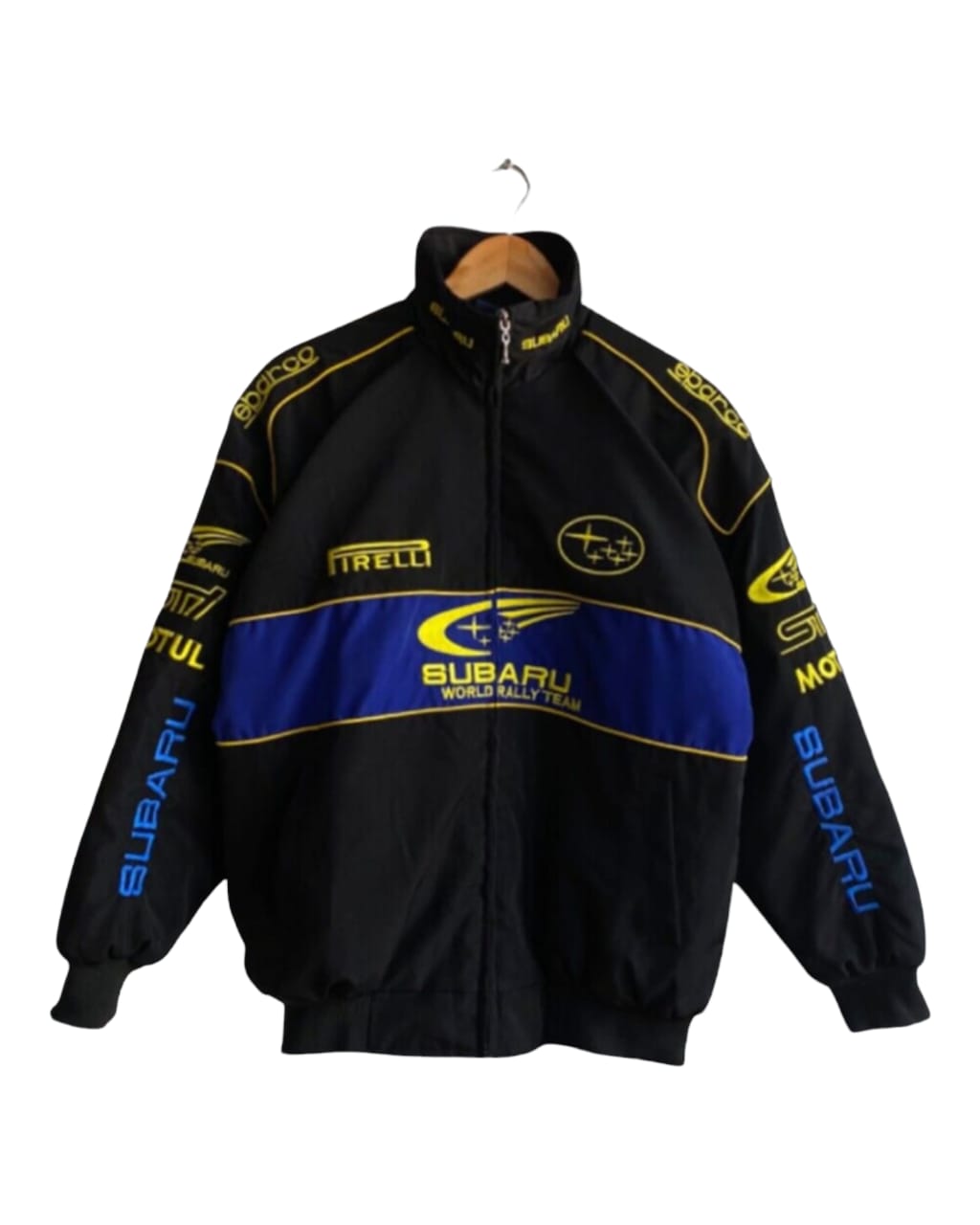 Subaru Rally Vintage Black  Embroidry Fire Proof  Jacket