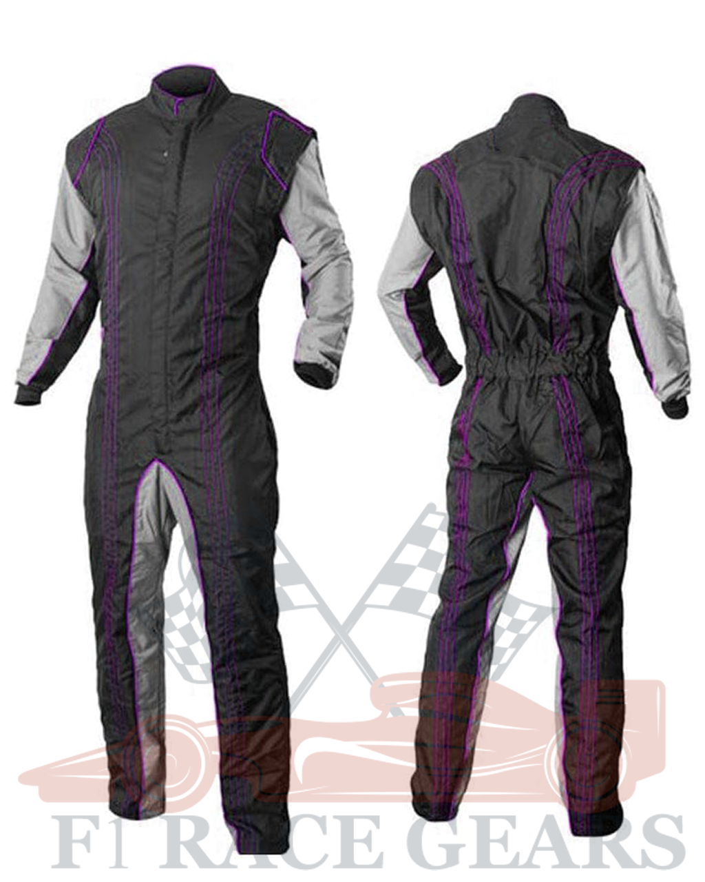 Go kart cardura race suit / Purpule, Black & Grey