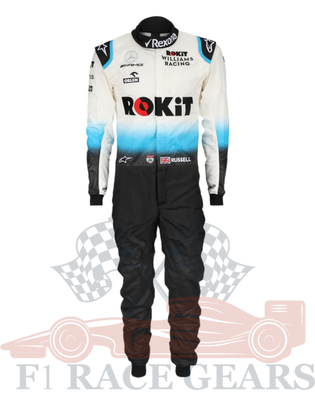 F1 George Russell Williams racing 2019 race suit