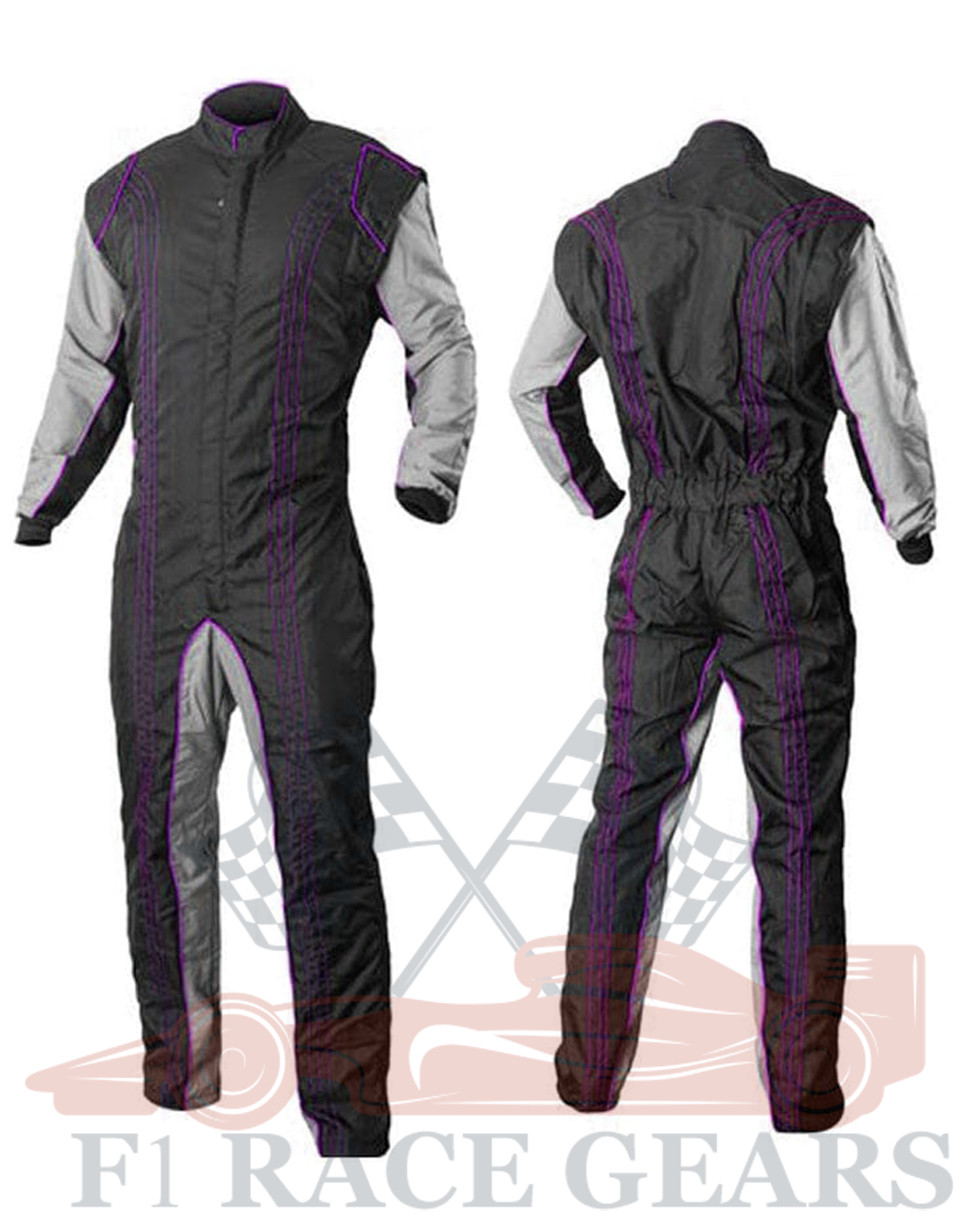 Go kart cardura race suit / Purpule, Black & Grey