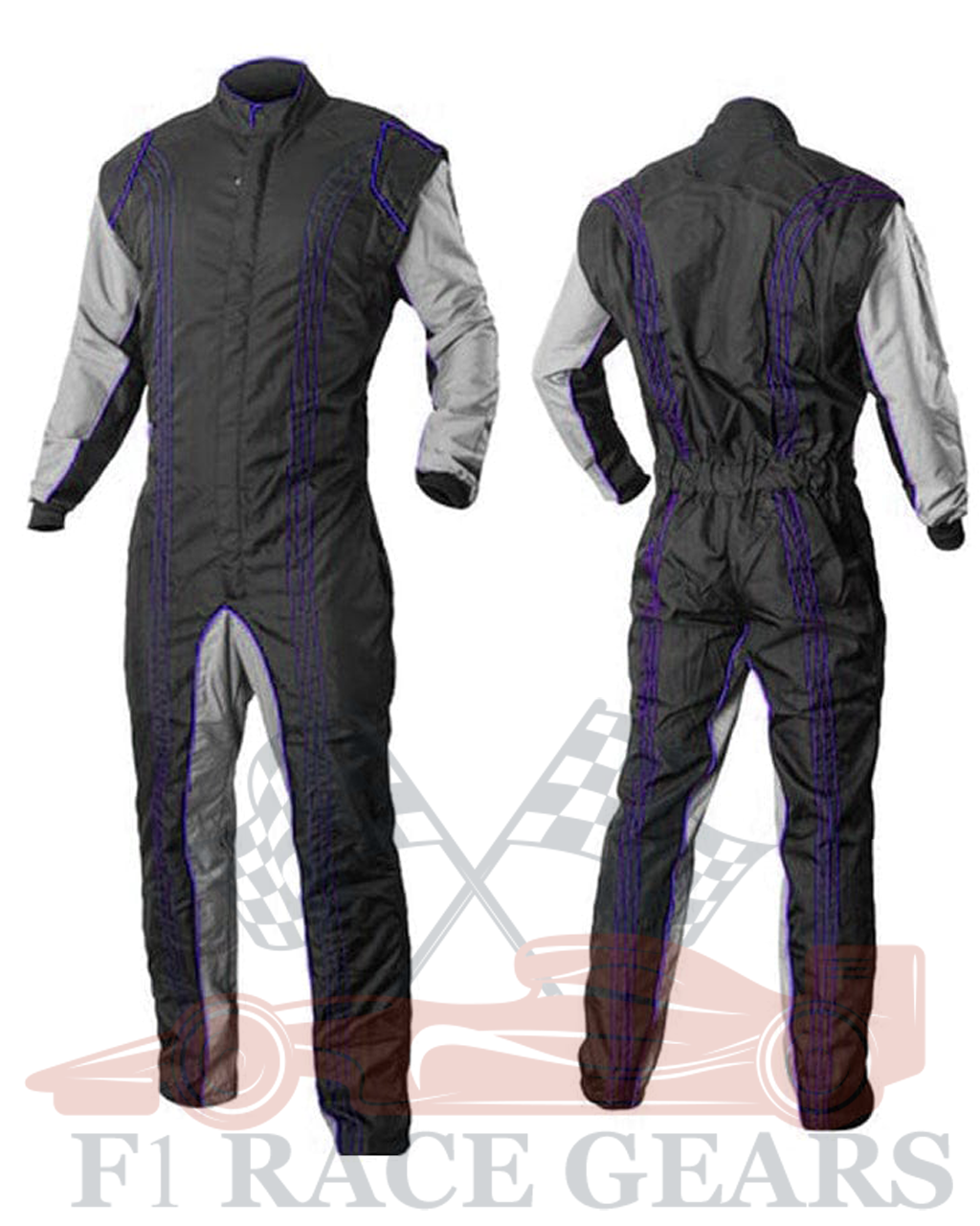 Go kart cardura race suit / Purpule, Black & Grey