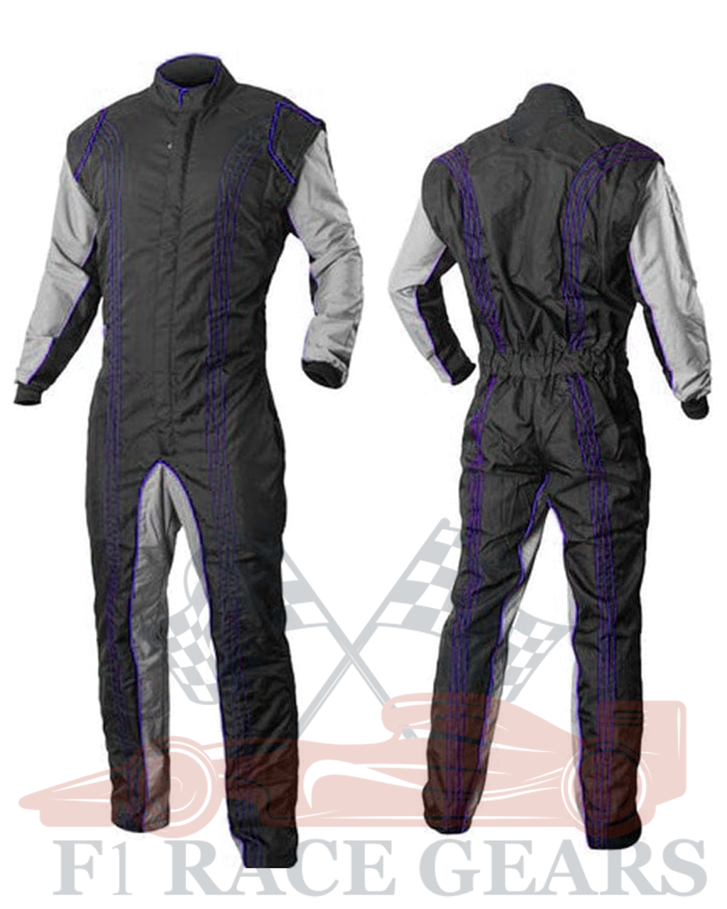 Go kart cardura race suit / Purpule, Black & Grey