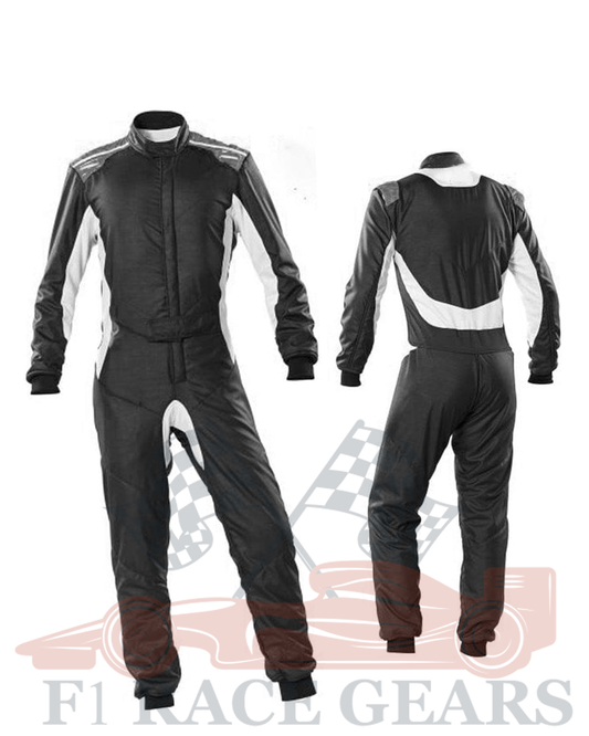 Go kart cardura race suit / Black & White