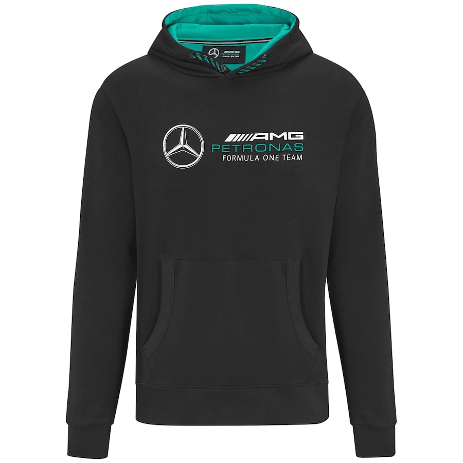 Mercedes AMG Petronas F1 Logo Hooded Sweat – Black