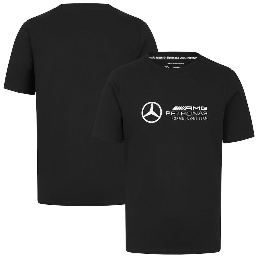 Mercedes AMG Petronas F1 Logo T-Shirt – Black