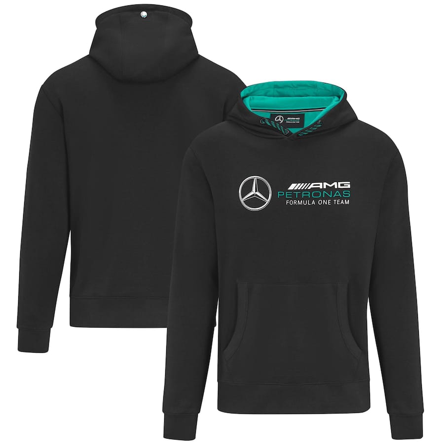 Mercedes AMG Petronas F1 Logo Hooded Sweat – Black