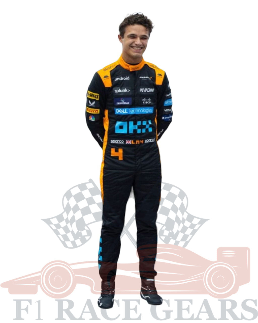 F1 McLaren lando Norris Singapore GP 2023 race suit