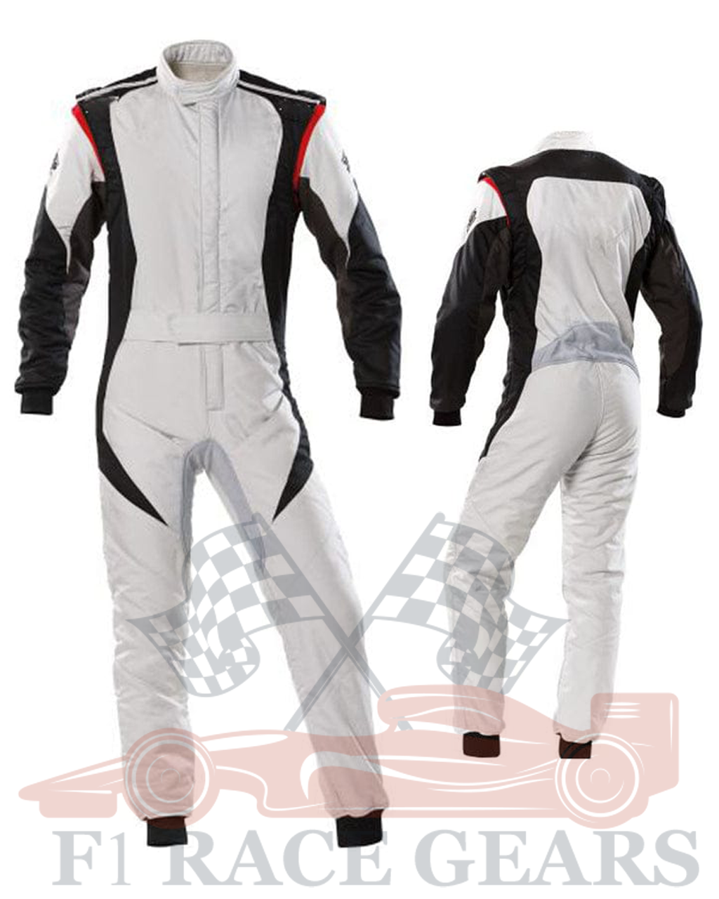 Go kart cardura race suit / Red, Black & White