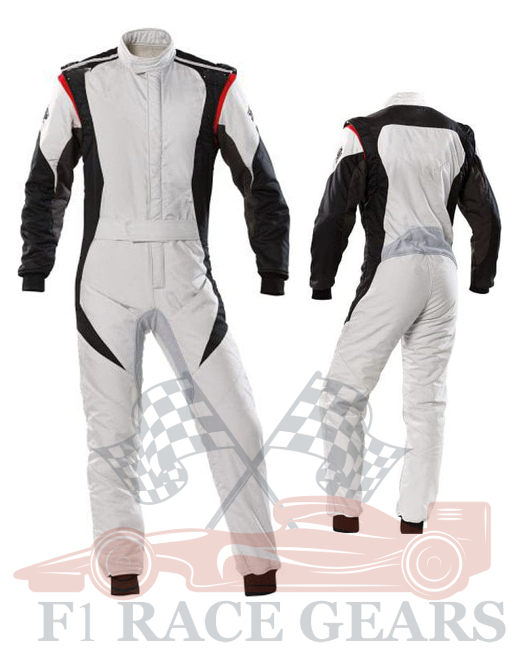 Go kart cardura race suit / Red, Black & White