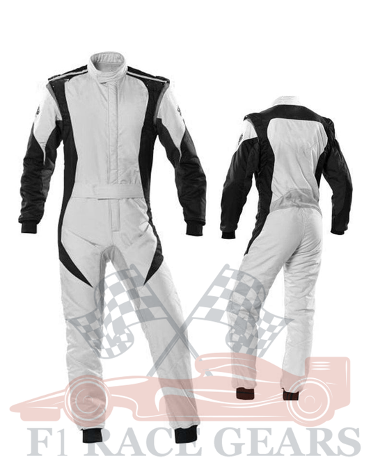 Go kart cardura race suit / Black & White