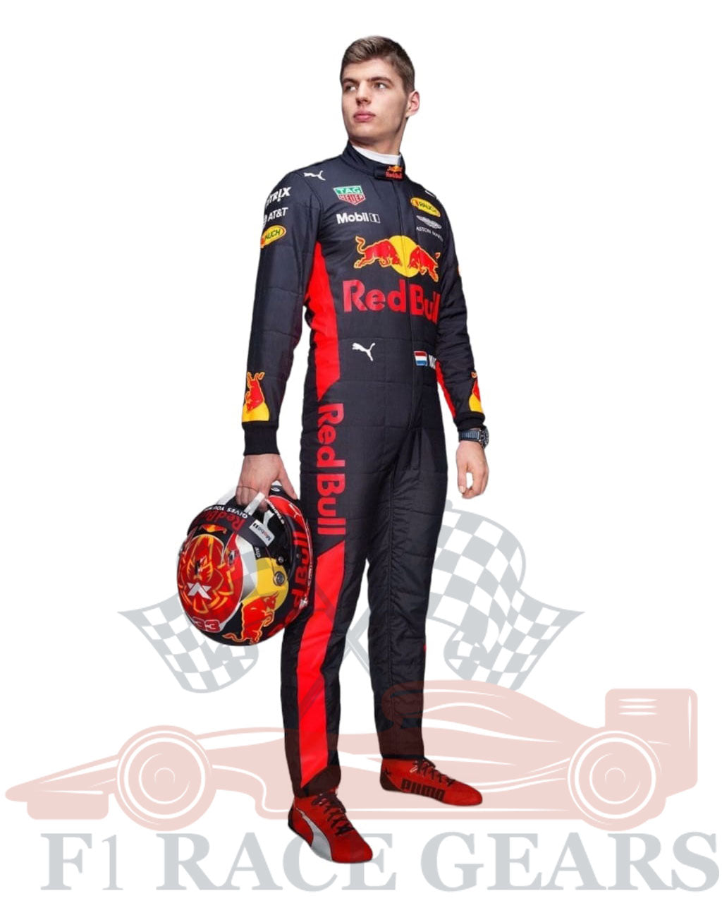 F1 Max verstappen Red bull Honda 2017 race suit