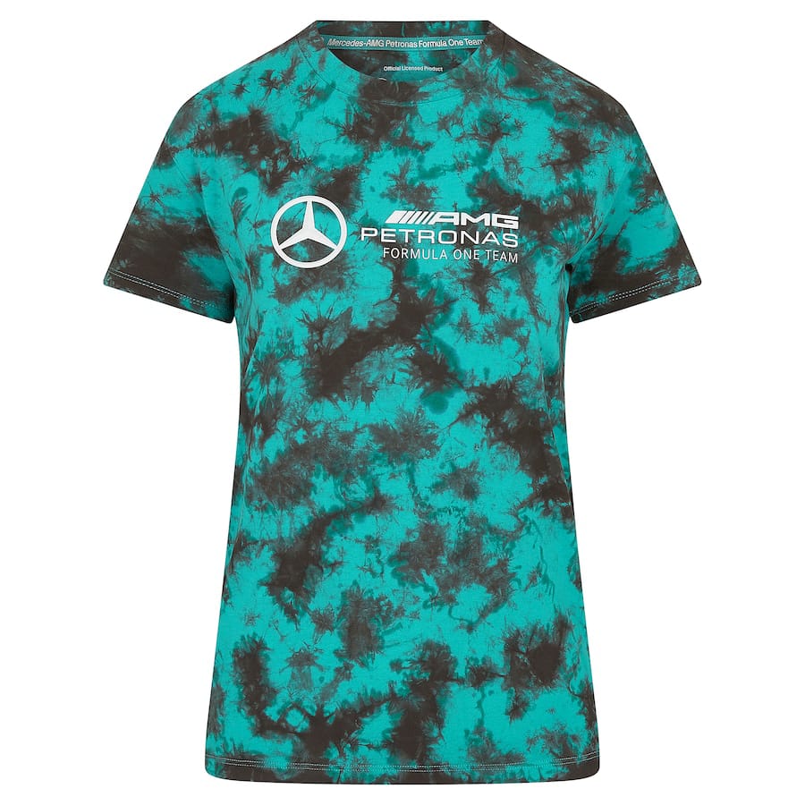 Mercedes AMG Petronas F1 Tie Dye T-Shirt – Womens