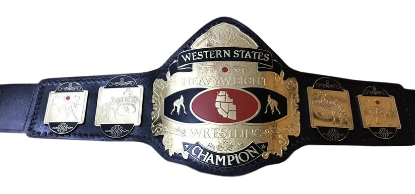 NWA Western States Wrestling Championship Heavyweight Belt.