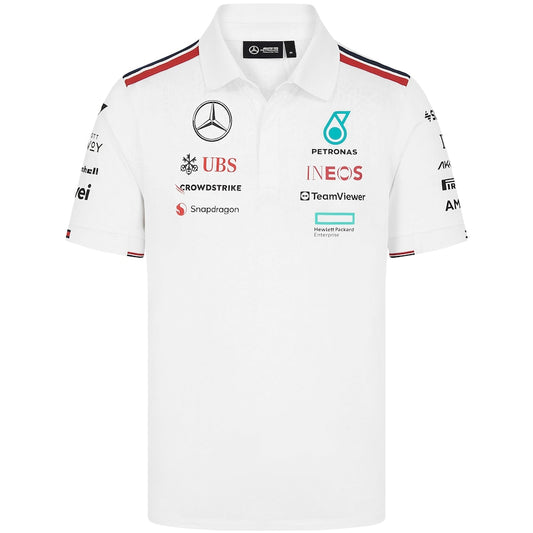 Mercedes AMG Petronas F1 2024 Team Polo – White