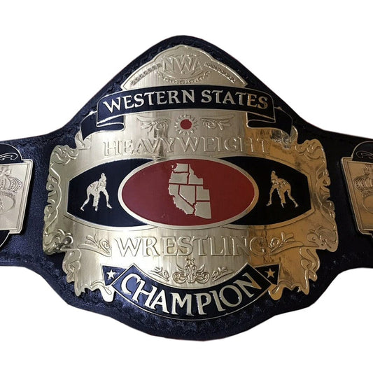 NWA Western States Wrestling Championship Heavyweight Belt.