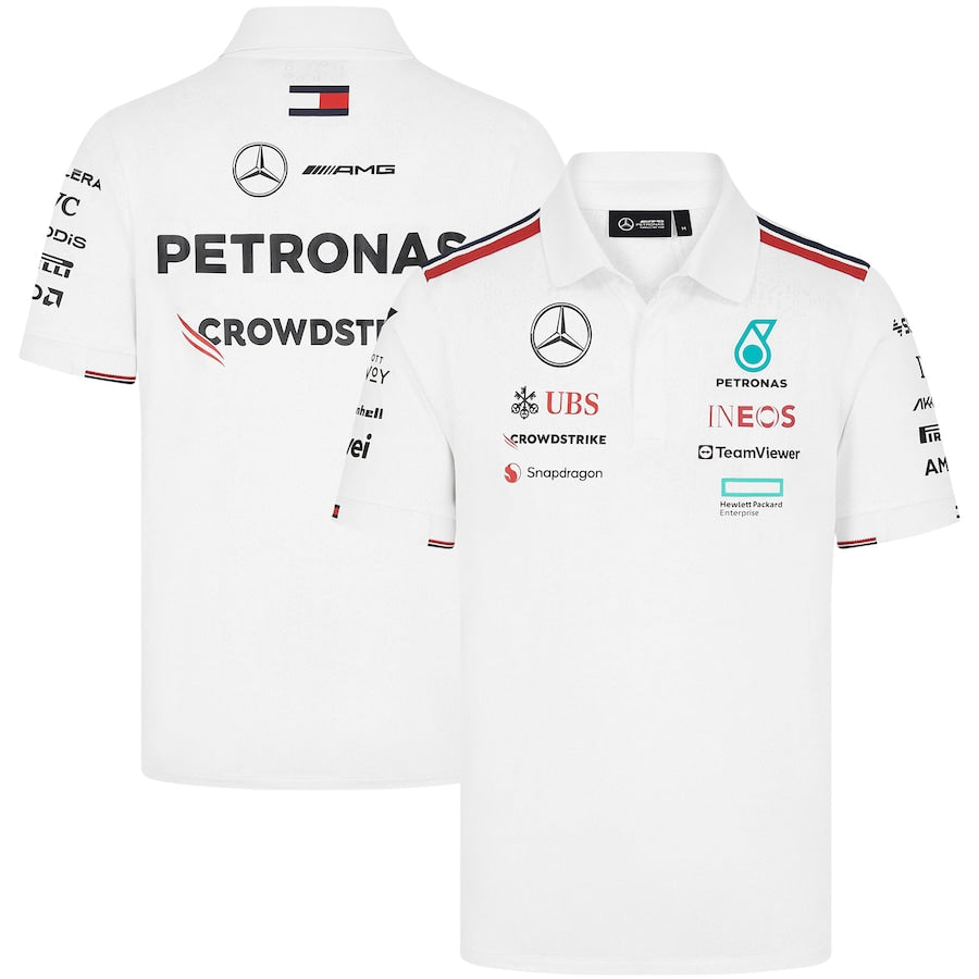 Mercedes AMG Petronas F1 2024 Team Polo – White