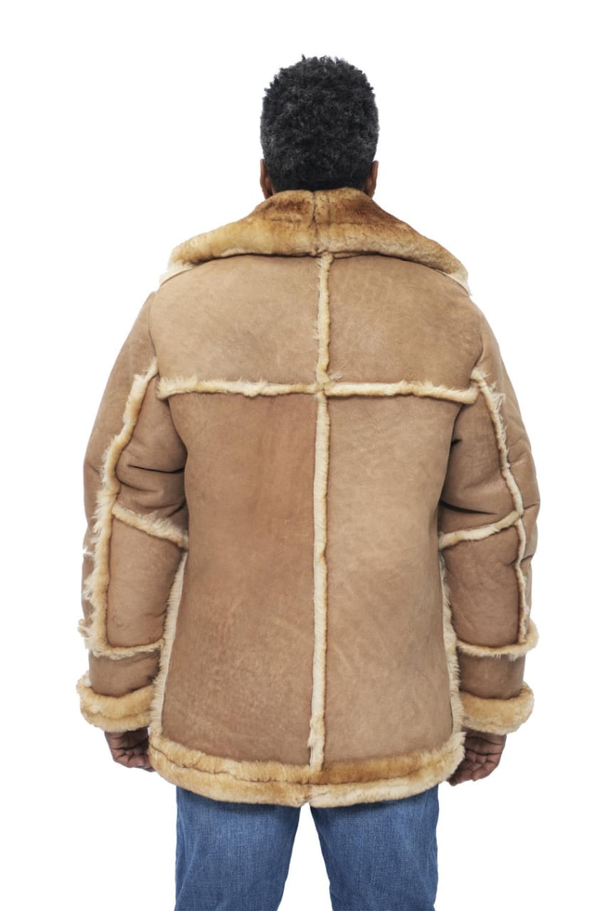 MEN’S DESIGNER WINTER SHEEPSKIN FUR COAT-ZARAGOZA