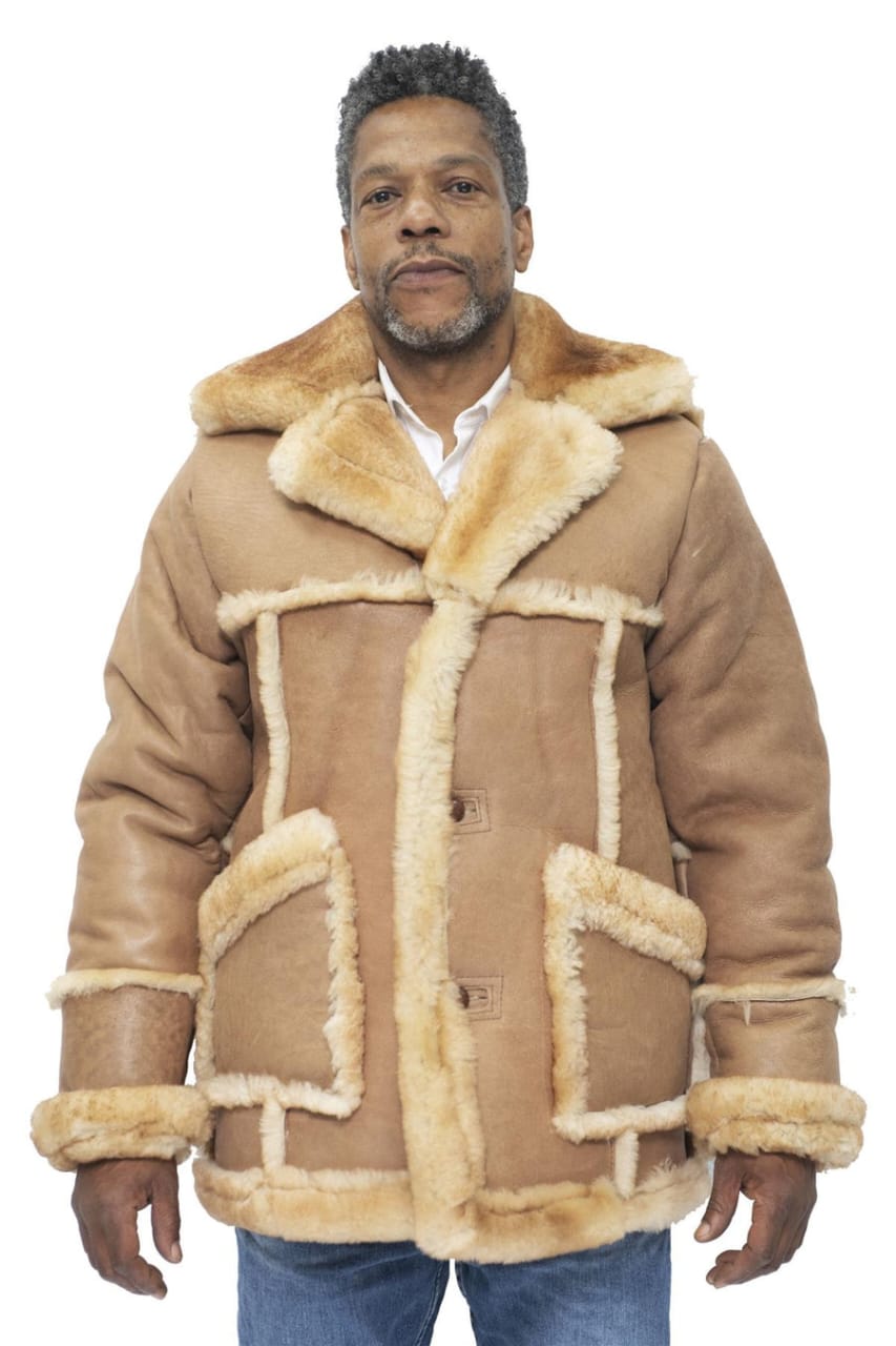 MEN’S DESIGNER WINTER SHEEPSKIN FUR COAT-ZARAGOZA