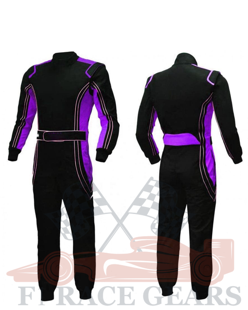 Go kart cardura race suit / Black & Purpule