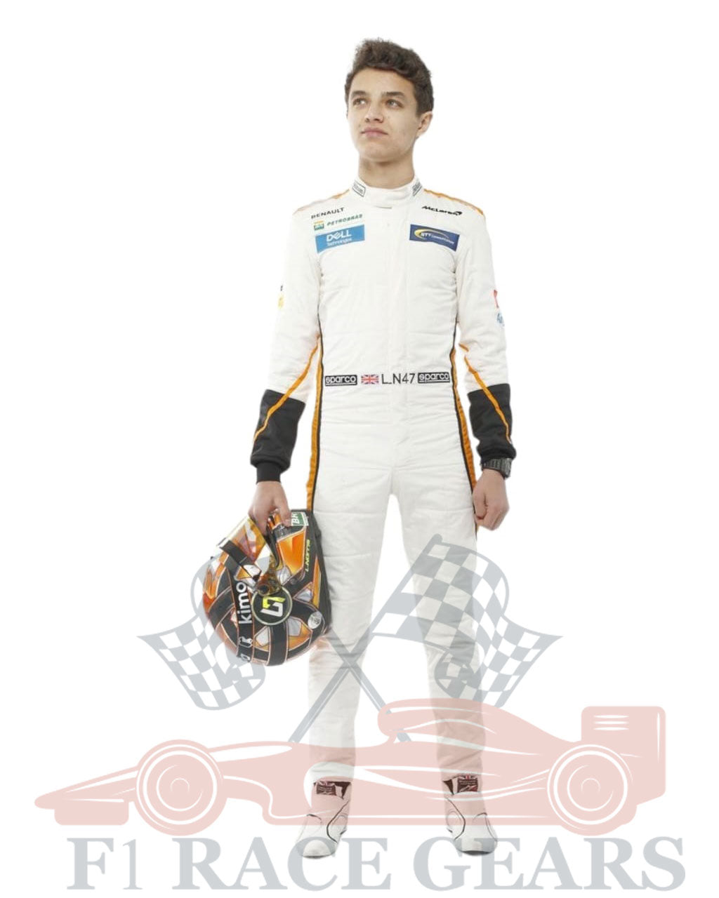 F1 meclarn lando Norris 2018 race suit