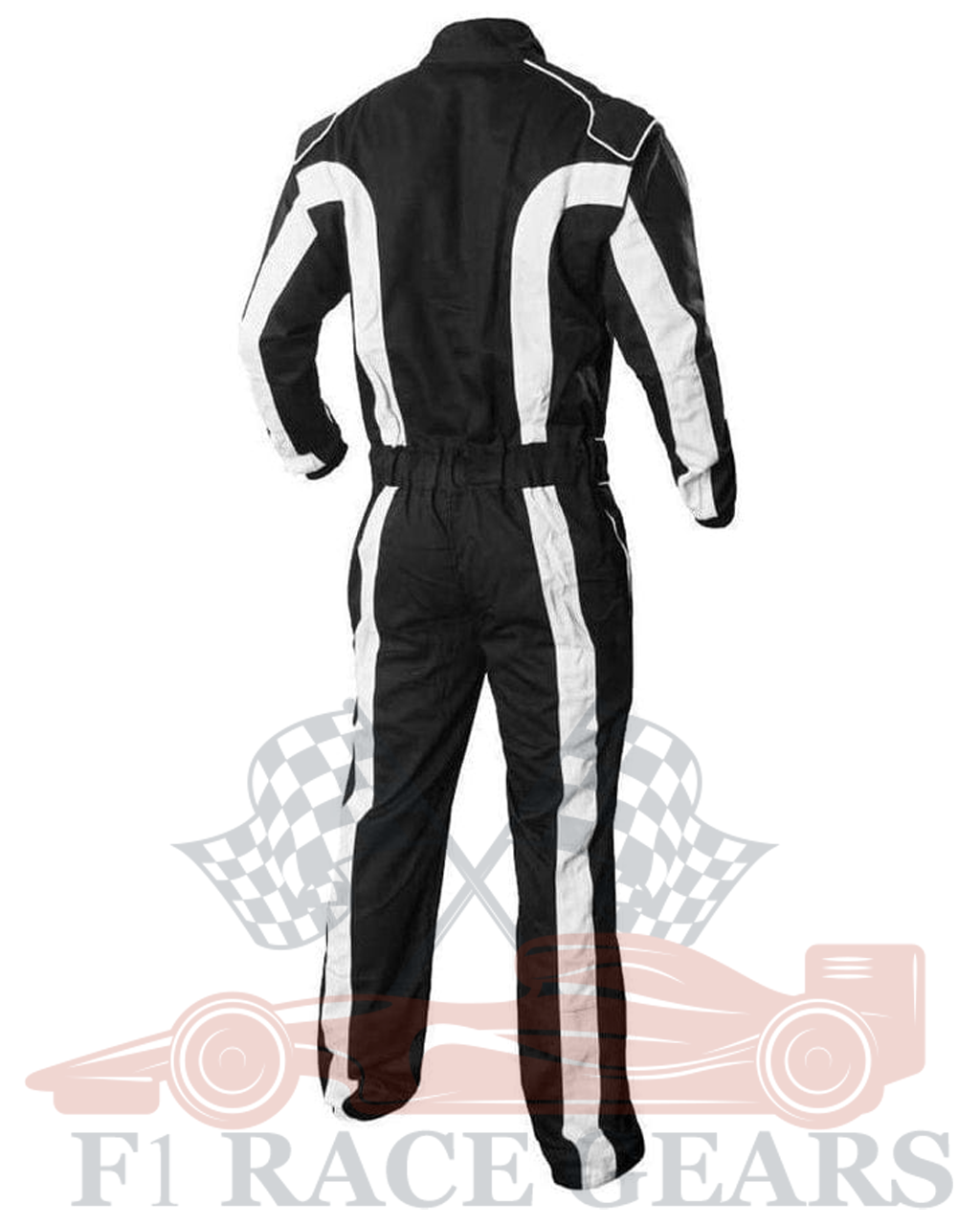 Go kart cardura race suit / Black & White