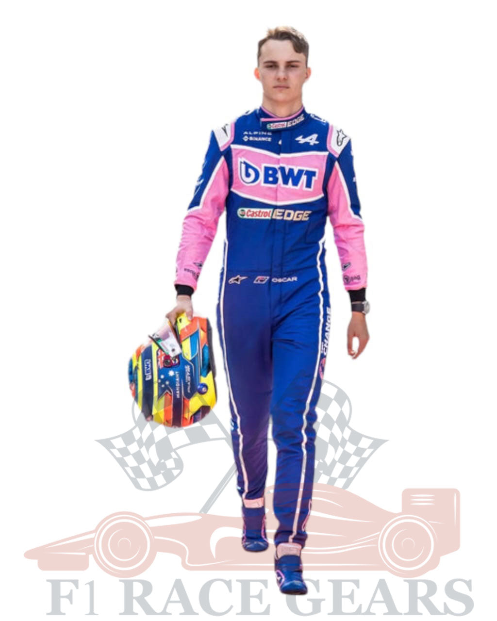 F1 mclarn Oscar piastri 2022 BWT  Alpine race suit