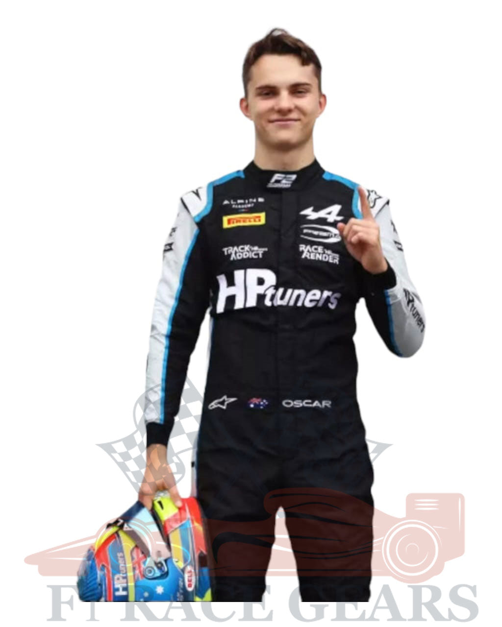 F1 mclarn Oscar piastri 2022 Alpine race suit