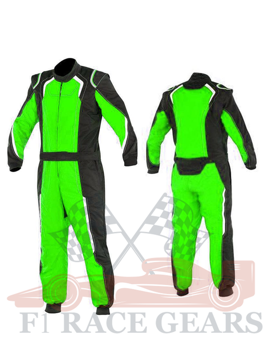 Go kart cardura race suit / Black & Green