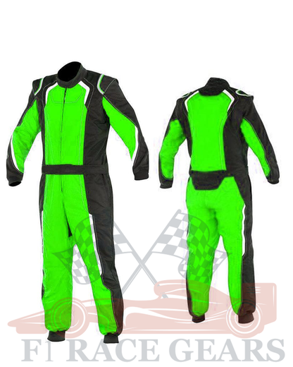 Go kart cardura race suit / Black & Green