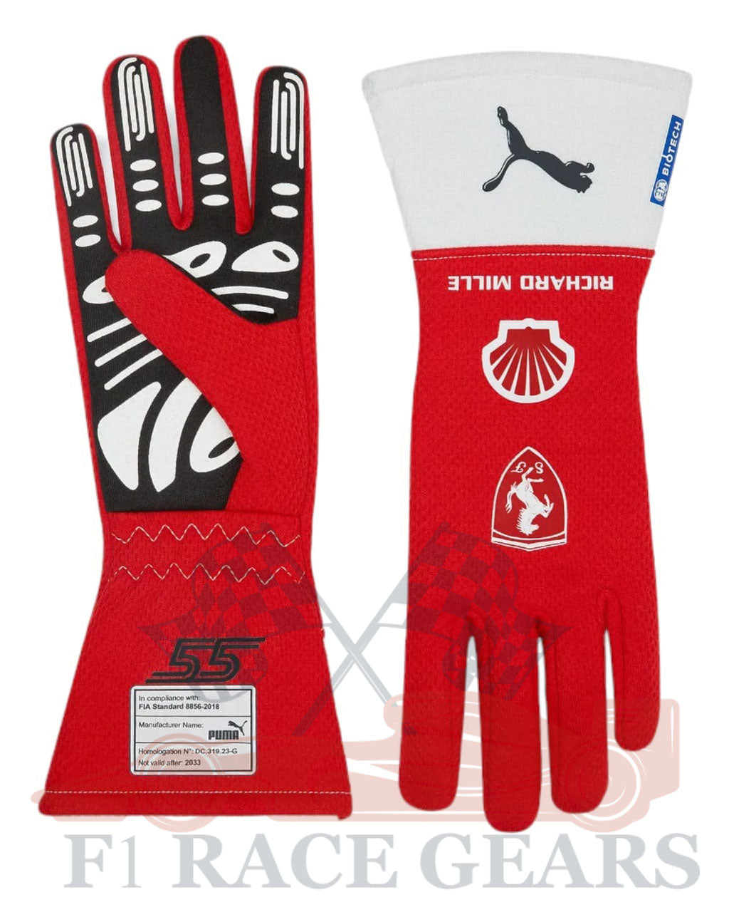 F1 Carlos Sainz Las Vegas 2023 race gloves