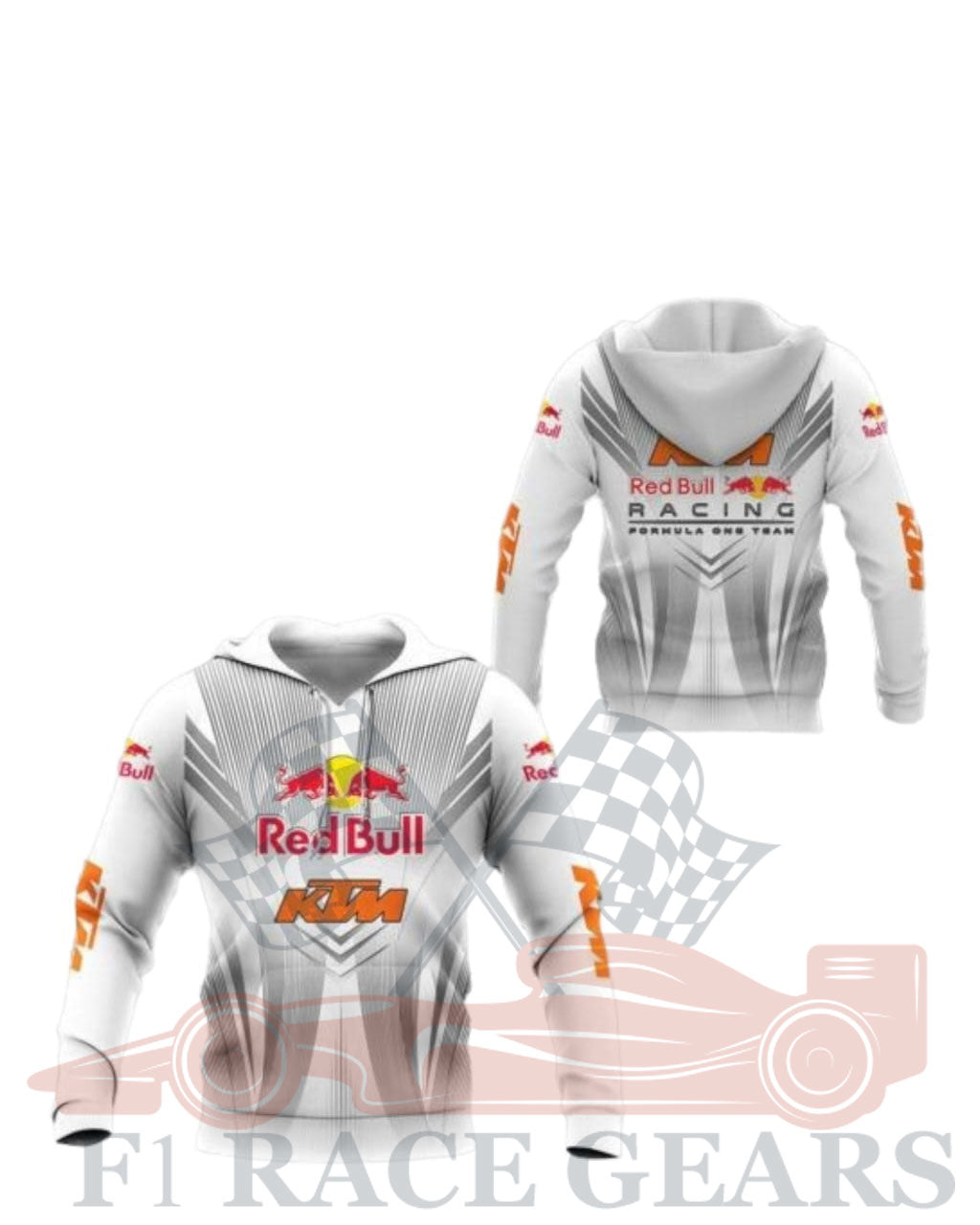 F1 rad Bull KTM racing fleece printed hoddy F1 RACE GEARS