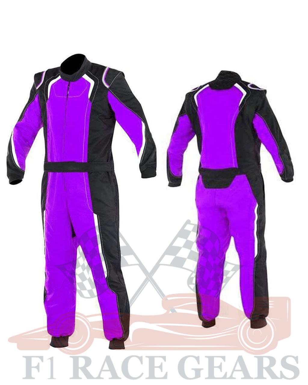 Go kart cardura race suit / Black & Purple