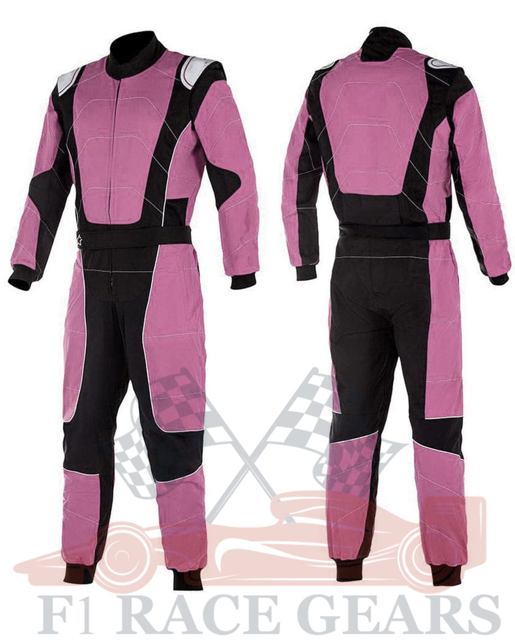 Go kart cardura race suit / Orchid Pink & Black