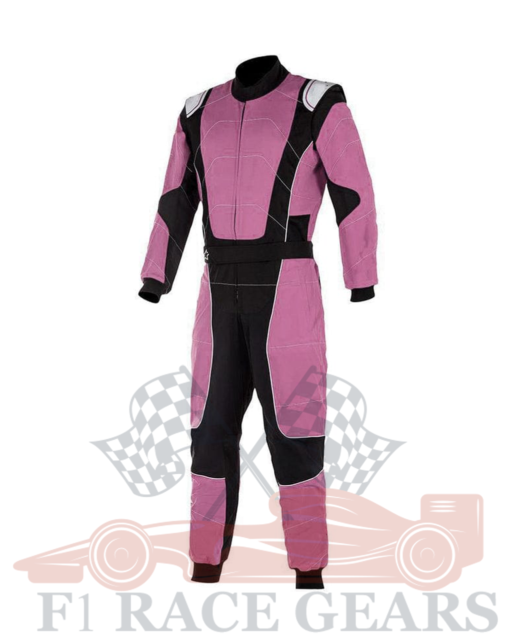 Go kart cardura race suit / Orchid Pink & Black