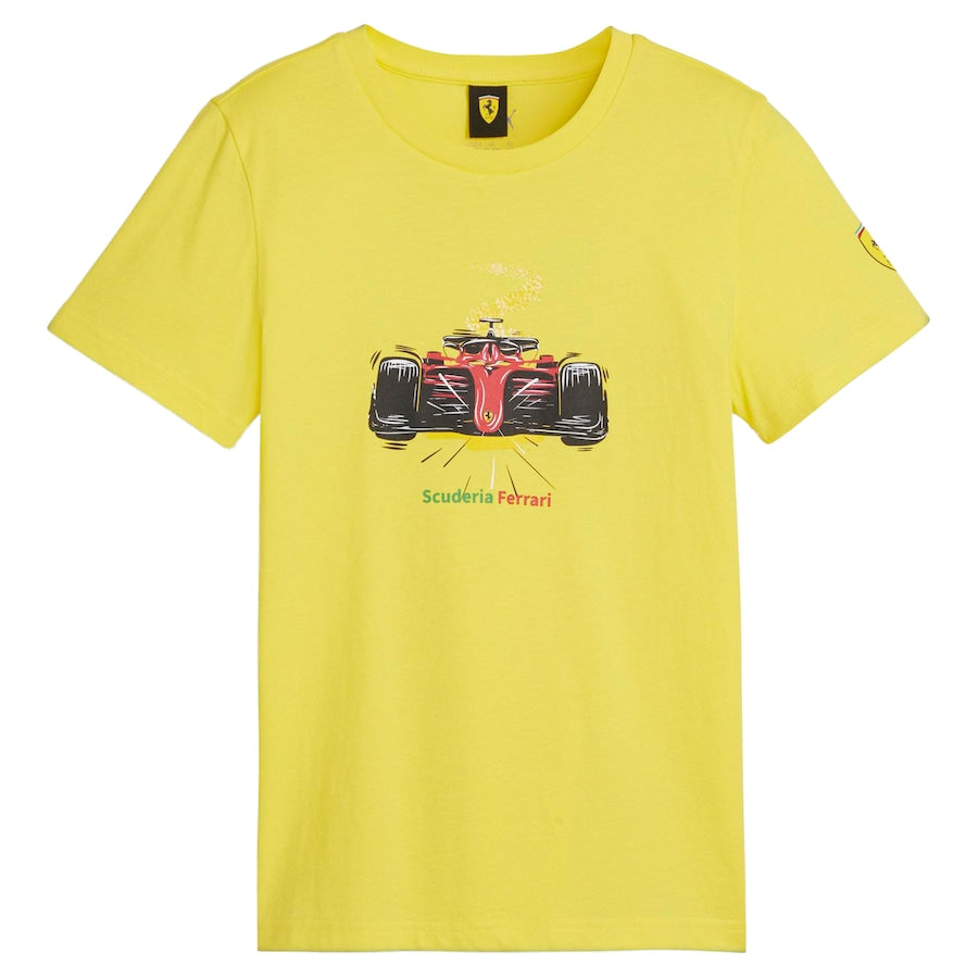 Race Graphic T-Shirt – Yellow