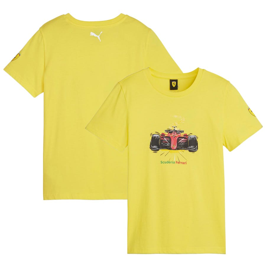 Race Graphic T-Shirt – Yellow