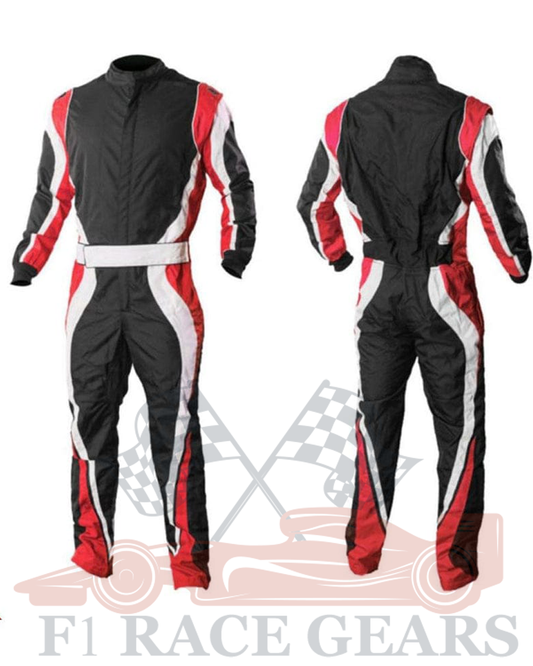 Go kart cardura race suit / Red, Black & White