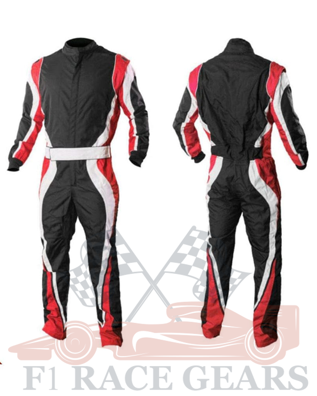 Go kart cardura race suit / Red, Black & White