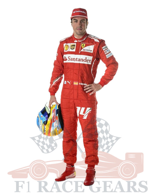 F1 Fernando Alonso 2014 race suit