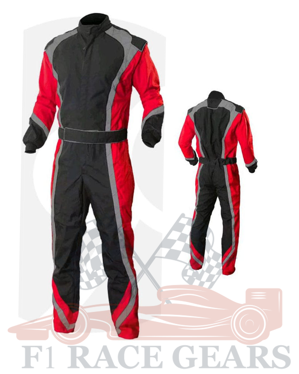 Go kart cardura race suit / Red, Black & Grey