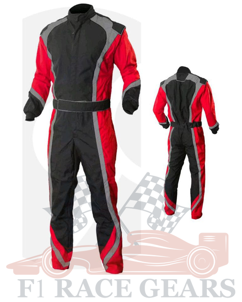 Go kart cardura race suit / Red, Black & Grey