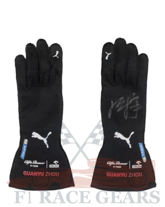 F1 Alfa Romeo Zhou Guanyu replica 2022 race gloves My Store