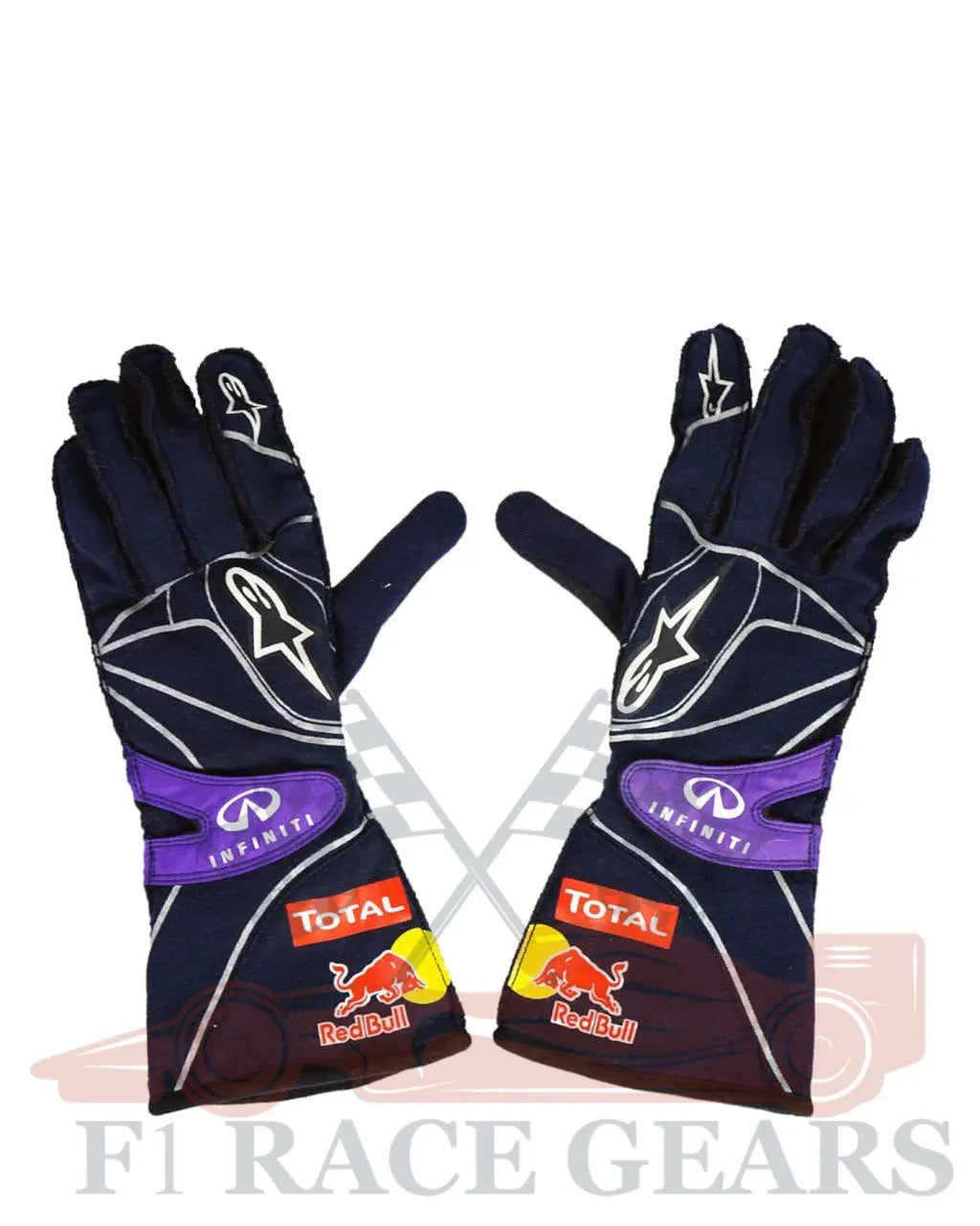 F1 Daniel recciardo Red bull race gloves My Store